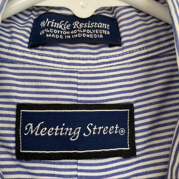 Meeting Street Men’s Button Down Shirt 15 1/2 - Picture 6 of 7